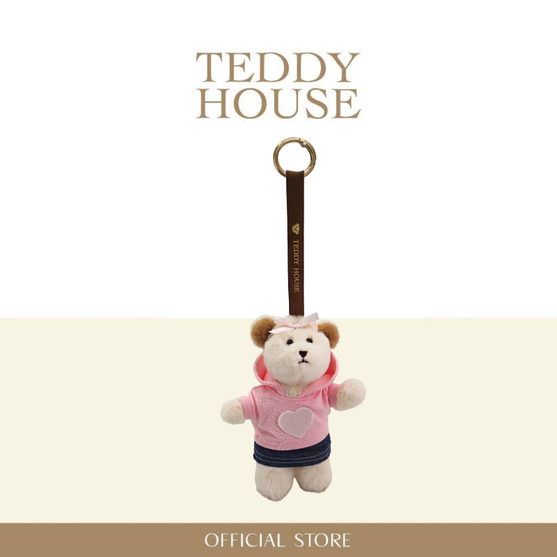 Aroma Teddy Casual Collection : Pink Hoodie Jean Skirt