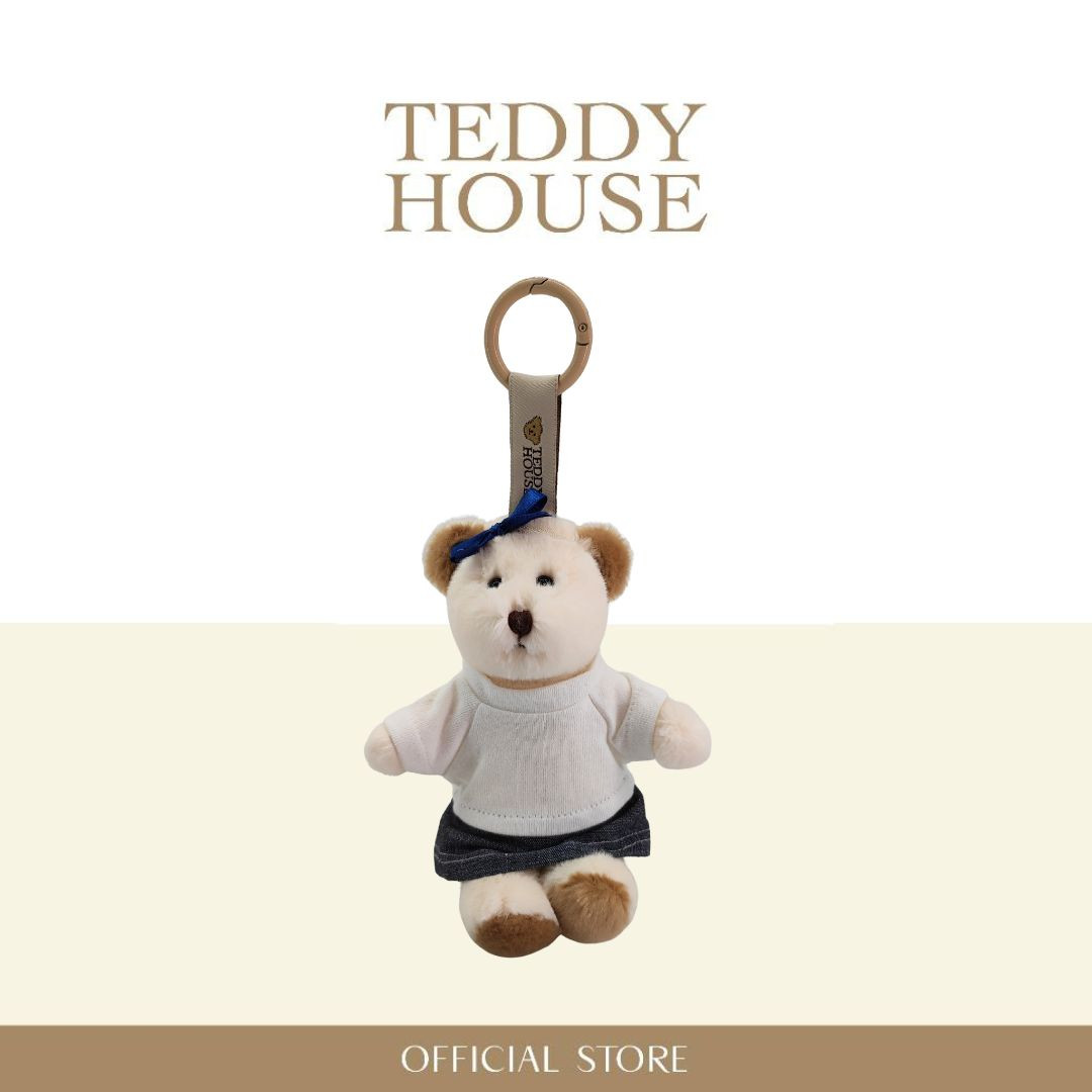 Trio of Travel, Treasure & Touch Collection : Gigi Keychain & White T-Shirt Skirt