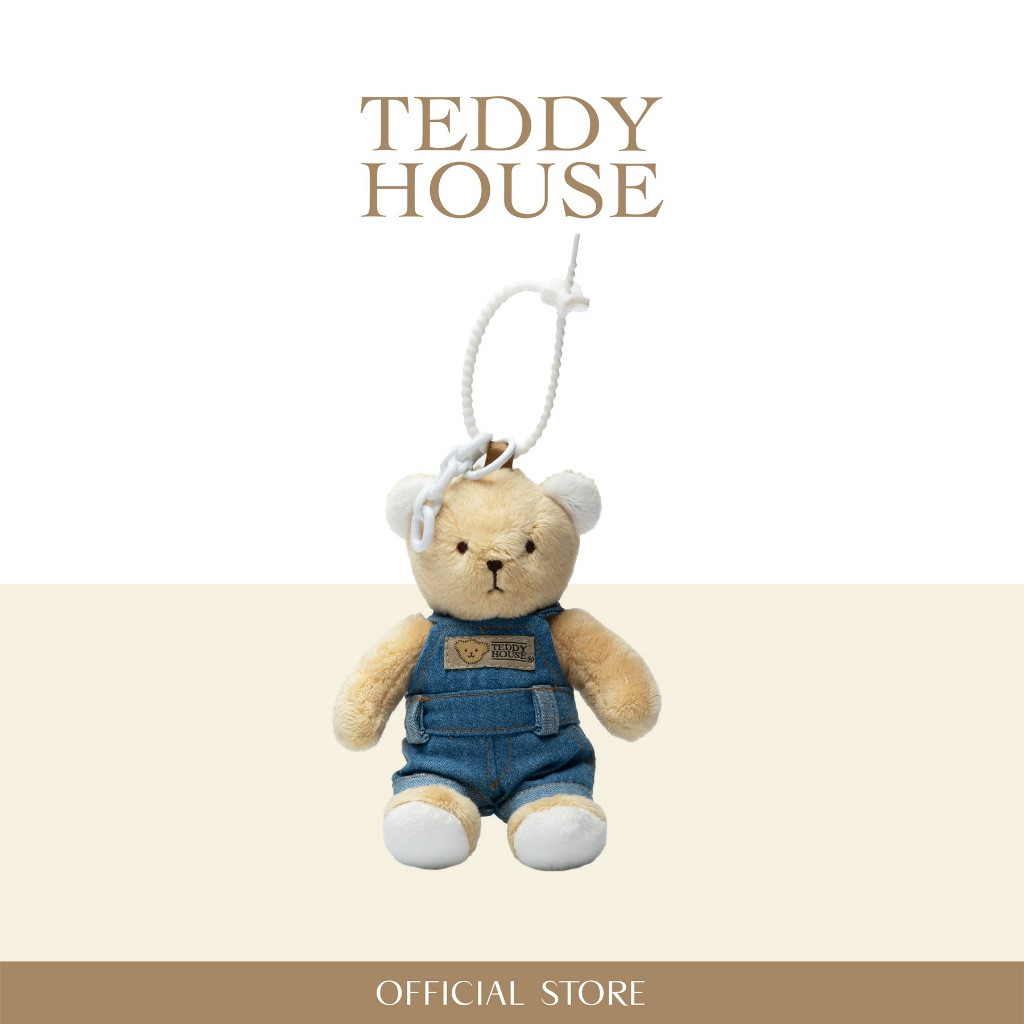 Teddy Keychain Bambino Denim  Boy