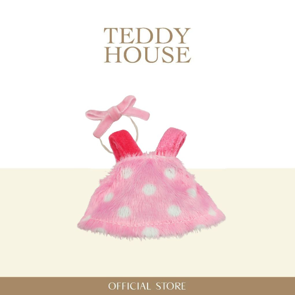 MuMii Outfit : Pink Polka Dot Dress 4 Inch