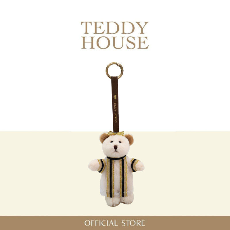 Aroma Teddy Congratulation Collection : Black Strip Graduation Gown