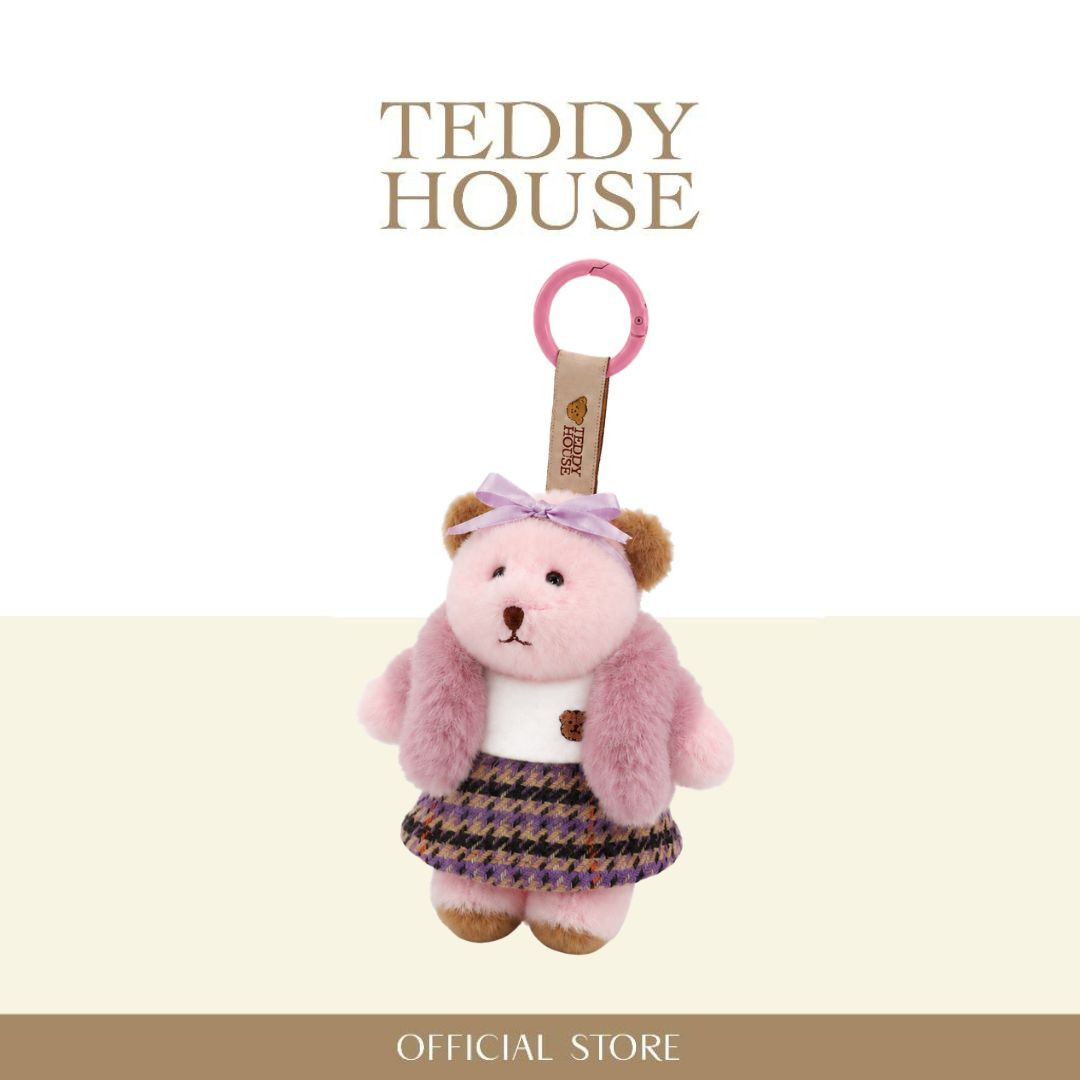 Winter Collection : Gigi Pink Keychain & Purple Fur