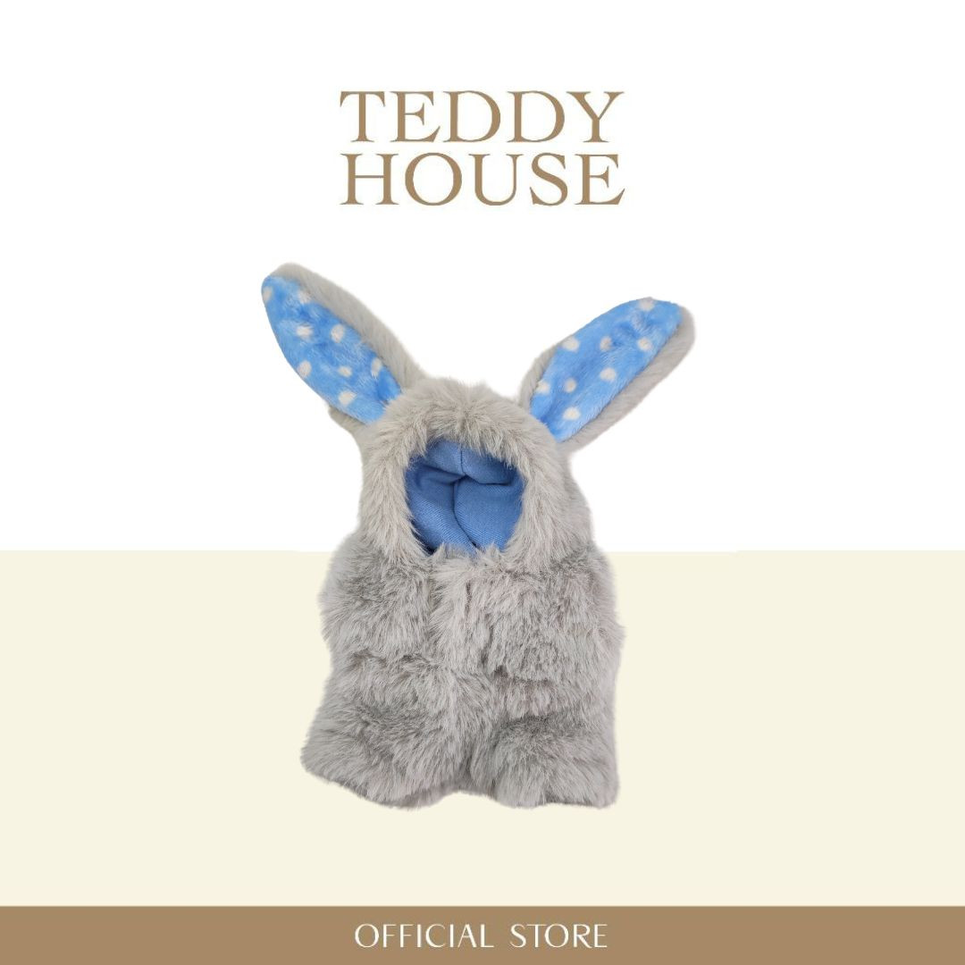 Aroma Outfit Bunny Collection : Fluffy Bunny (Grey) 6 Inch