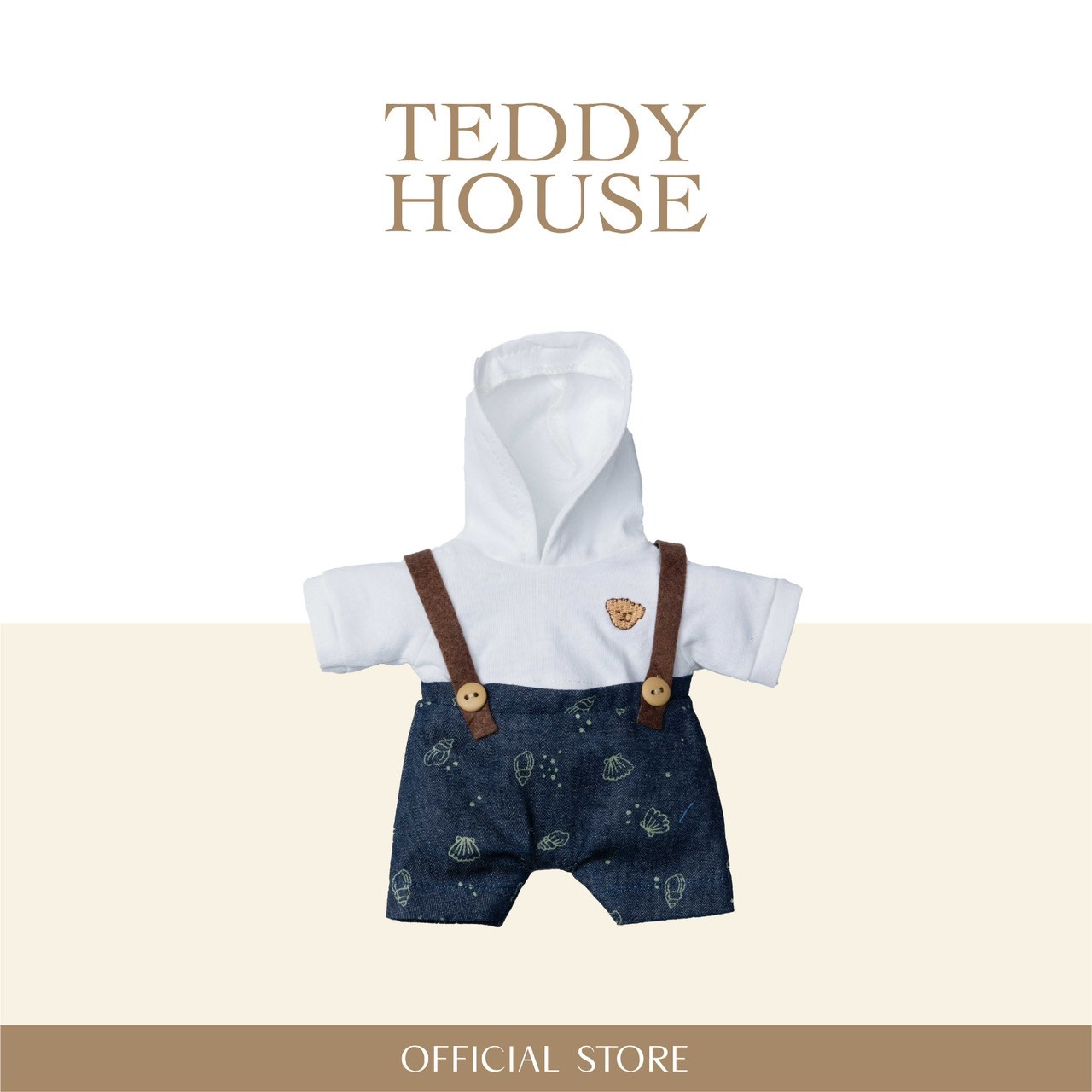 Teddy House: Teddy bear clothing set, size 8 inches, gift set, teddy bear set for special occasions, a gift from the heart