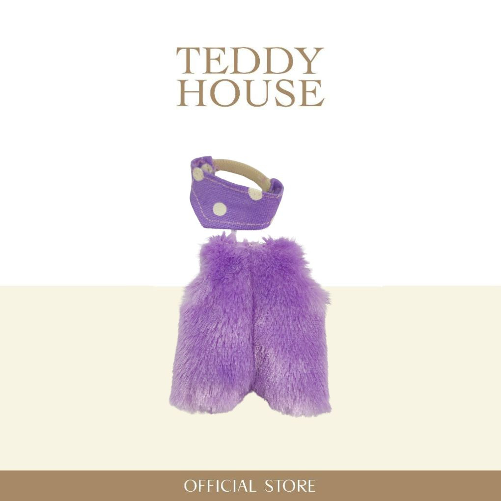 MuMii Outfit : Purple Faux Fur Set With Pants 4 Inch