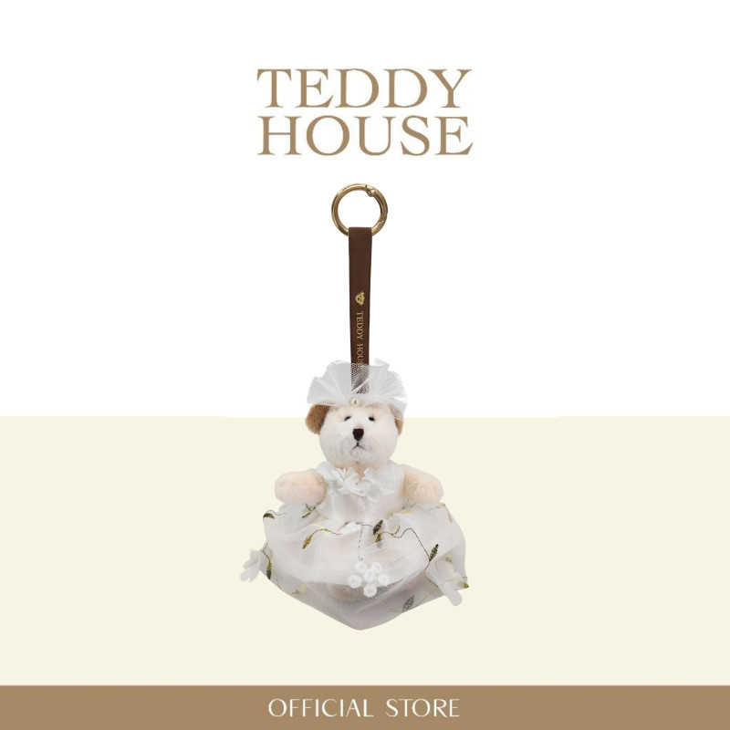 Aroma Teddy Wedding Collection : White Dress With Green Flowers