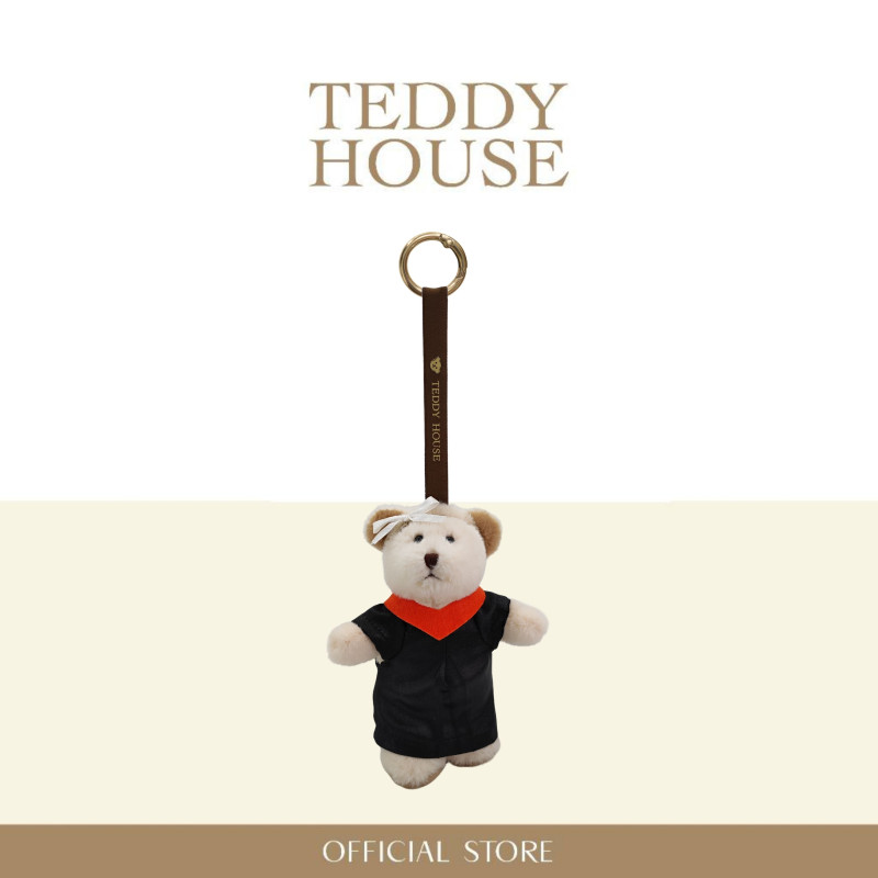 Aroma Teddy Congratulation Collection : Orange Collar Graduation Gown