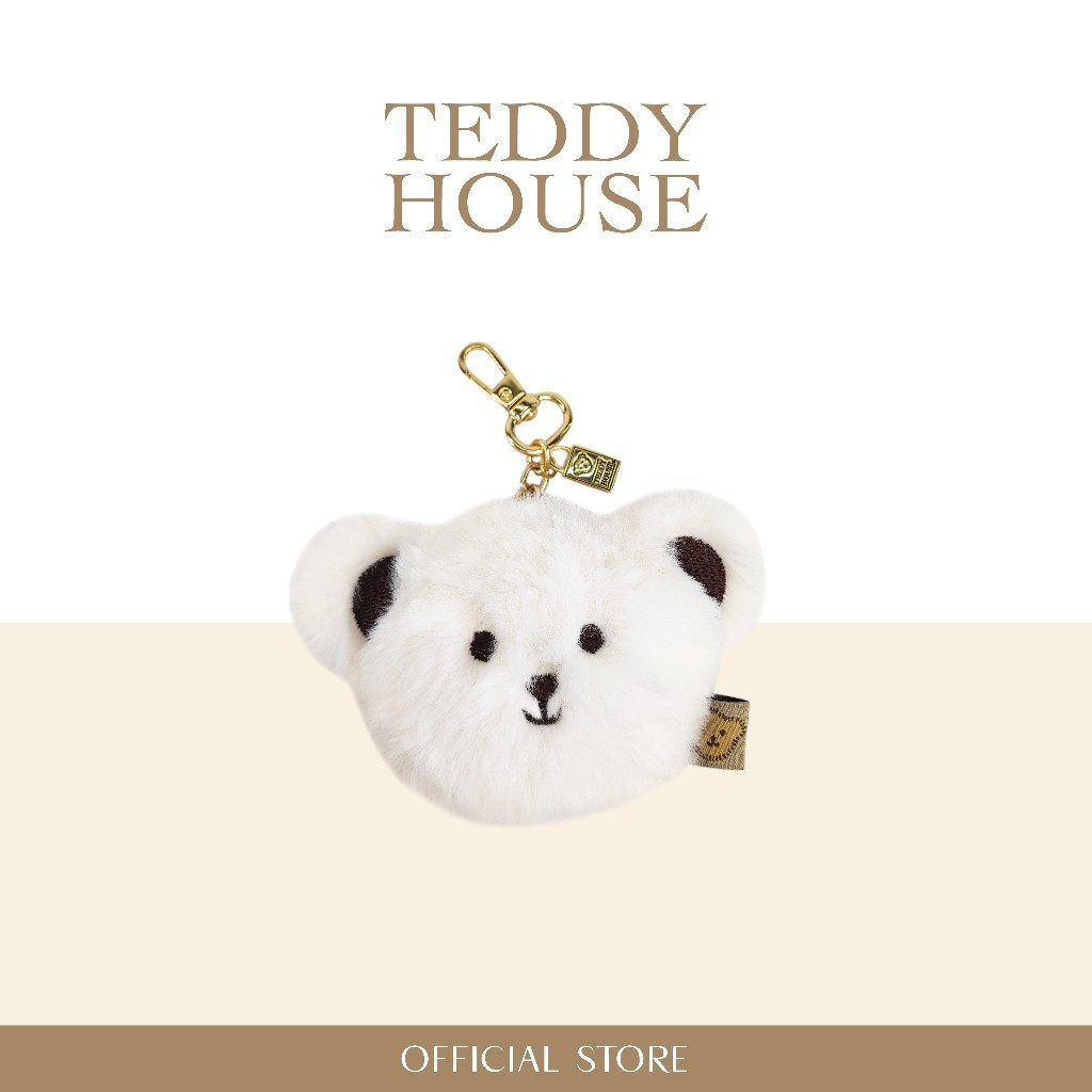 Teddy Keychain White