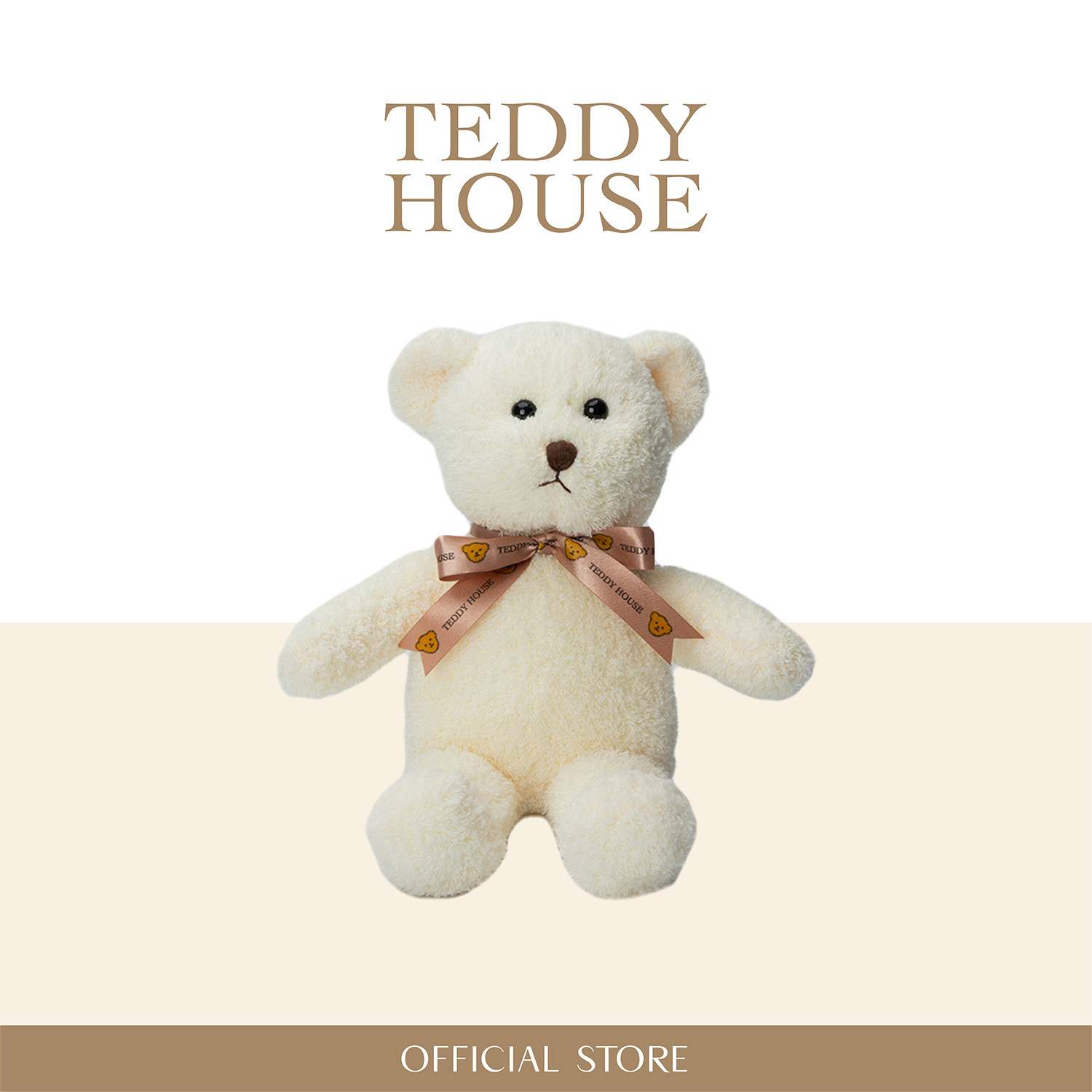 PP Bear : White 10Inch (Soft Bear)