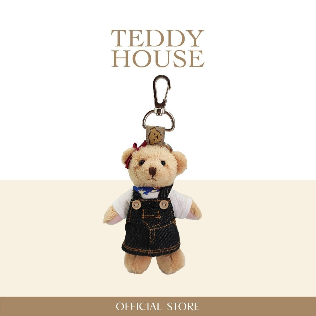 Hobby Keychain : Dark Denim Overalls A premium keychain featuring timeless