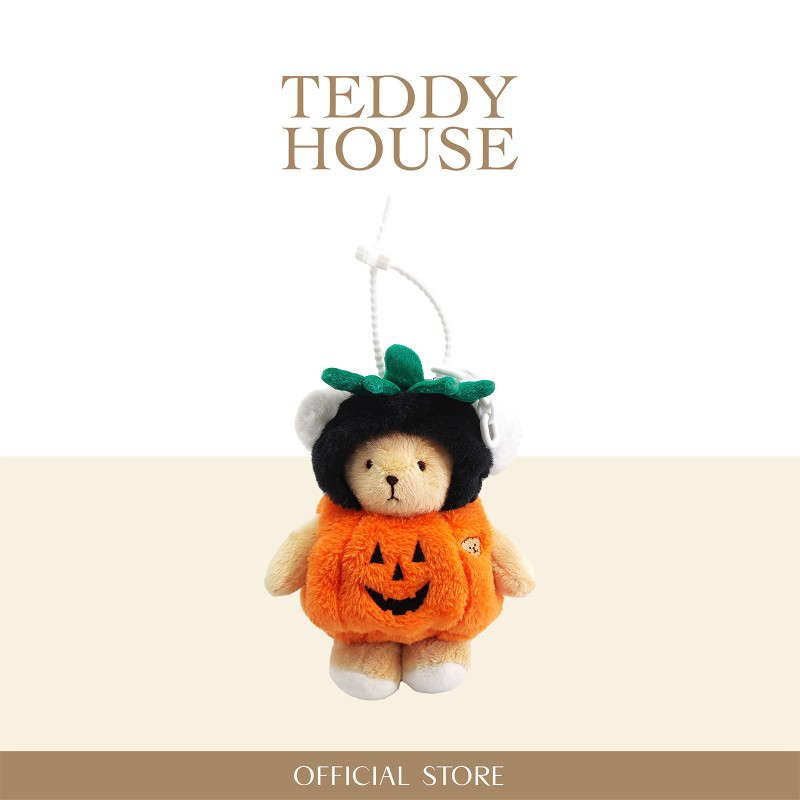 Teddy Keychain Mr. Bambino : pumpkin