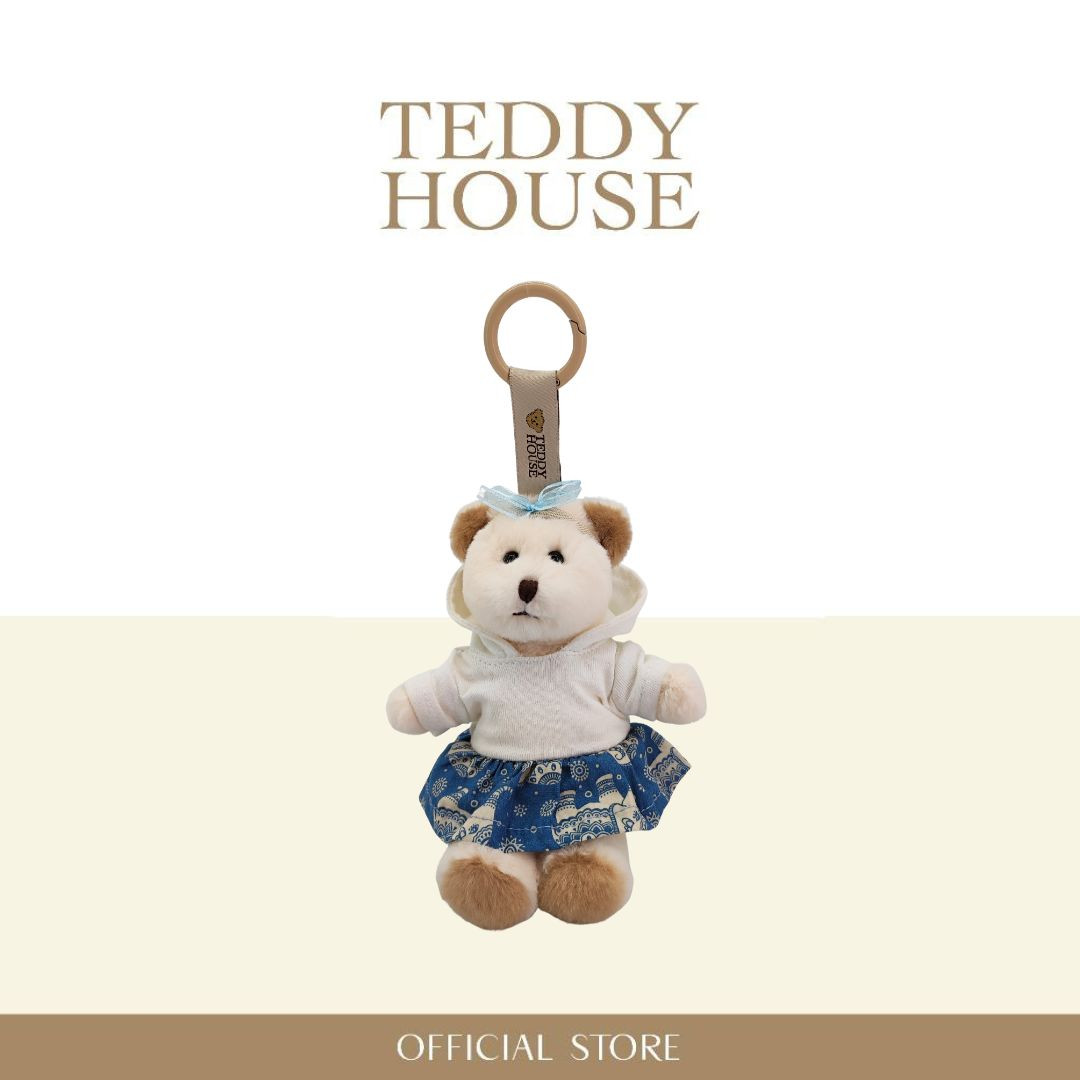 Trio of Travel, Treasure & Touch Collection : Gigi Keychain & Elephant-Patterned Skirt