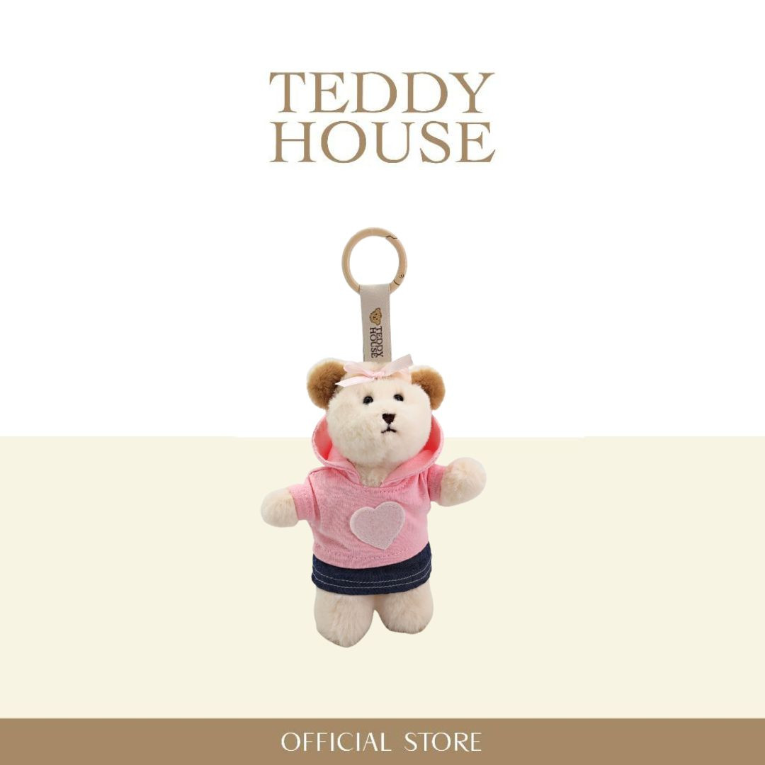 Casual Collection : Gigi Keychain & Pink Hoodie Jean Skirt