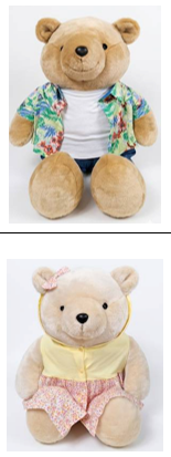 Live หมีมาร์ตี้ พร้อมชุดเสื้อผ้า 25 และ 31 นิ้ว