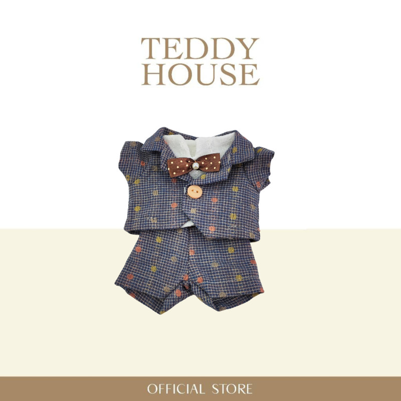 Aroma Outfit Wedding Collection : Brown Plaid Suit 6 Inch