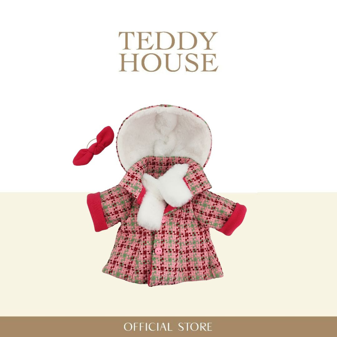 Winter & X-mas Collection : Pink Plaid Hoodie 12 Inch