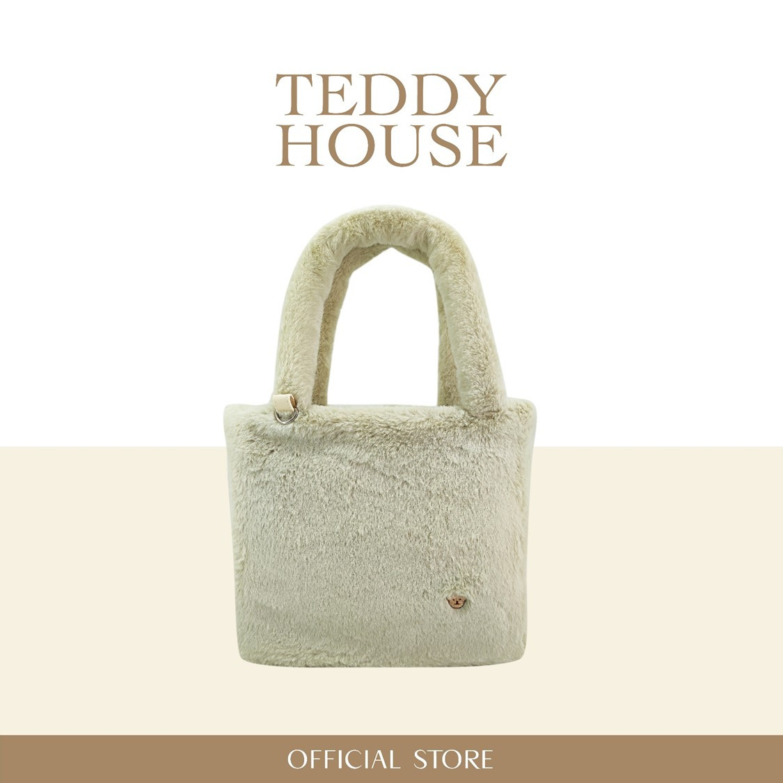 Fluffy Tote Bag:Matcha soft and fluffy fabric, super cute and useful, can hold a lot of things.