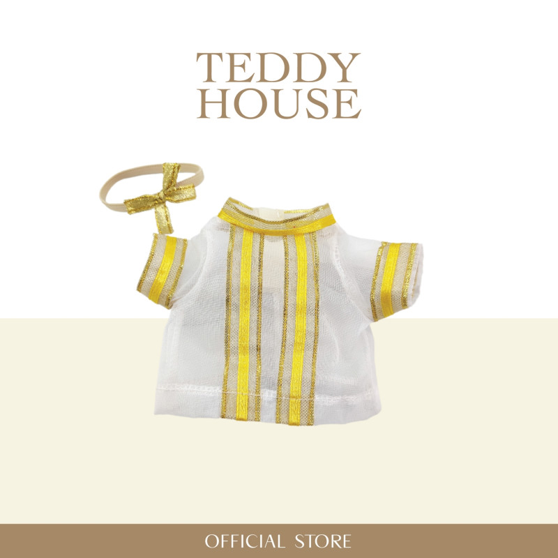 Aroma Outfit Congraduation Collection : Yellow strip graduation gown