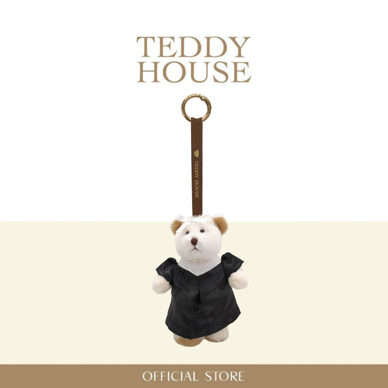 Aroma Teddy Congratulation Collection : White Collar Graduation Gown